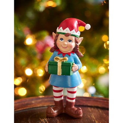 Stojący elf świąteczny 14,5 cm (chłopiec lub dziewczynka)