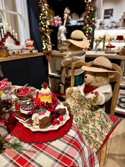 Miś dekoracyjny stojący XXL 88 cm brązowy - ręcznie wykonany