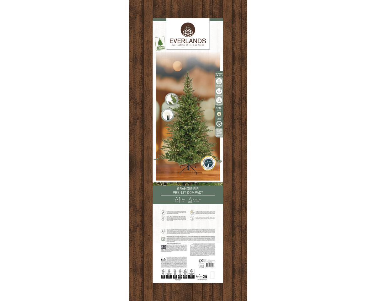Choinka LED 240 cm Grandis Fir – ciepłe białe światło