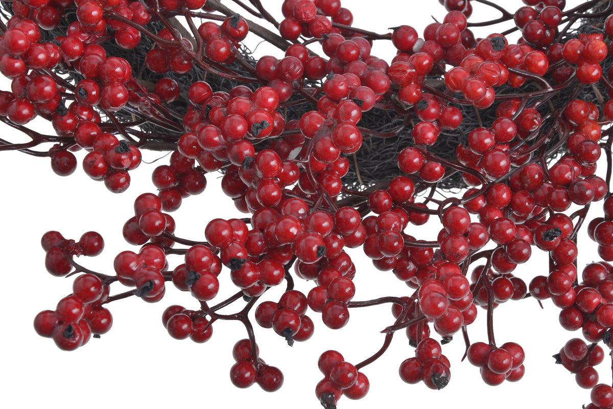 Wianek z głogiem – 55 cm