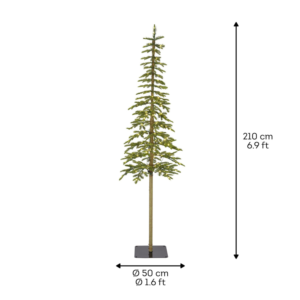 Choinka LED Alpine Fir 210 cm, 8 funkcji świecenia