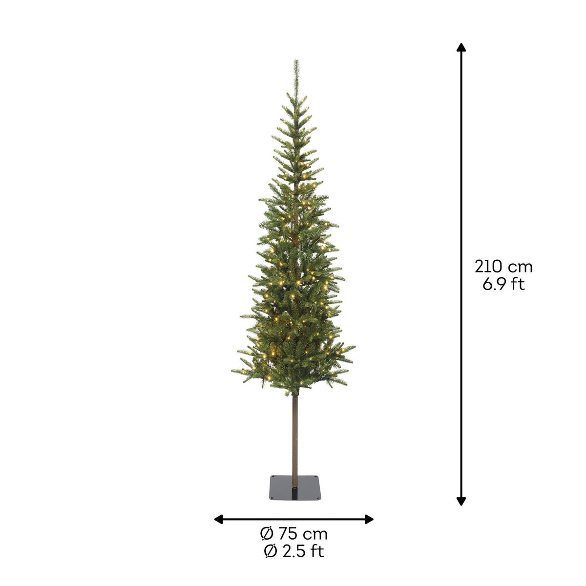 Choinka LED Alpbach Fir 210 cm, 8 trybów świecenia