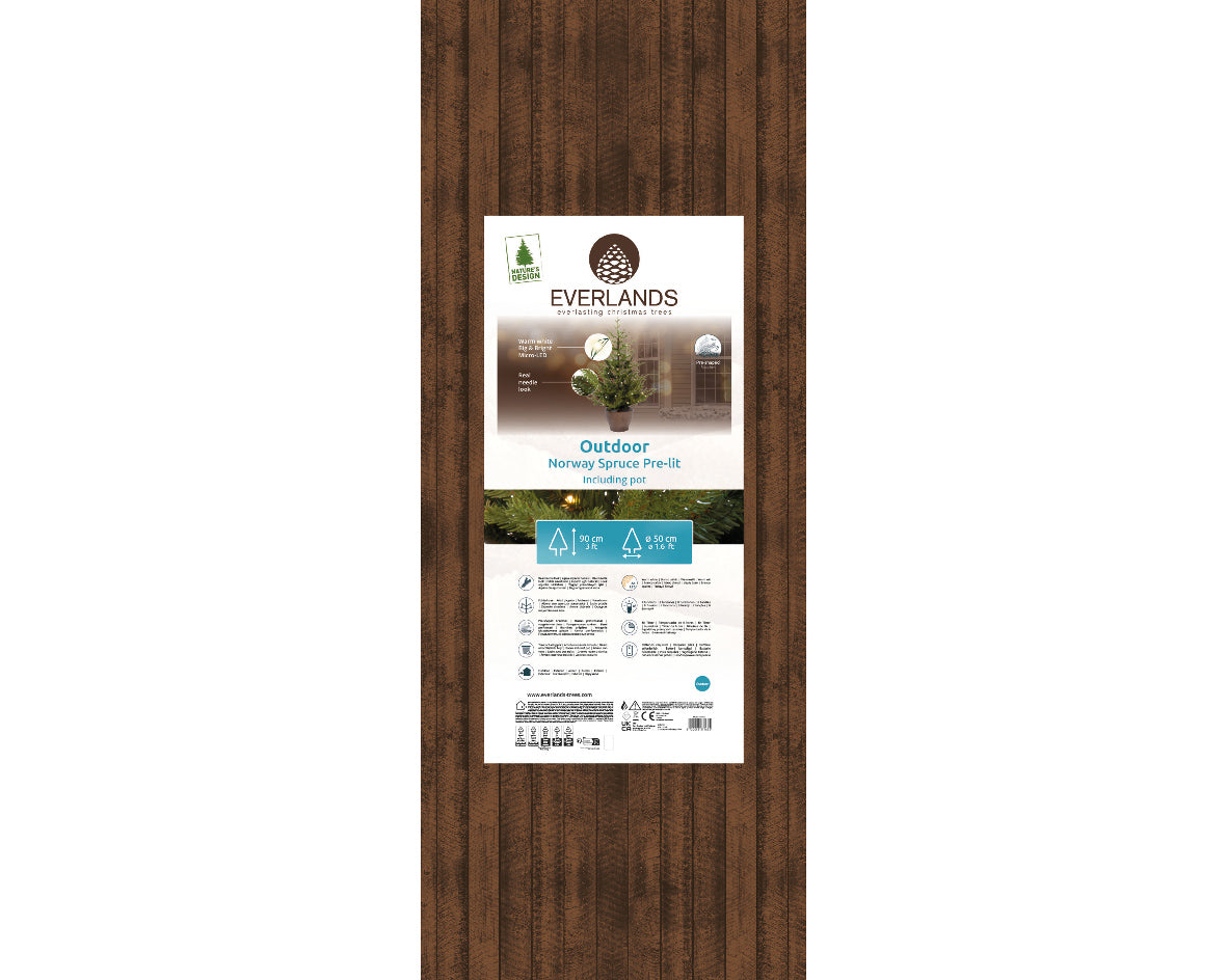 Choinka Doniczkowa Norway 90 cm z 60 mikro LED