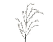gałązka z perełkami – 119 cm, biała, efekt lodu