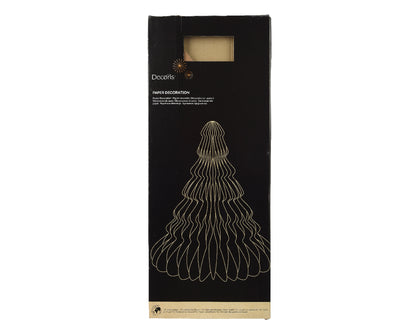 Papierowa choinka stojąca 60 cm brązowa XXL