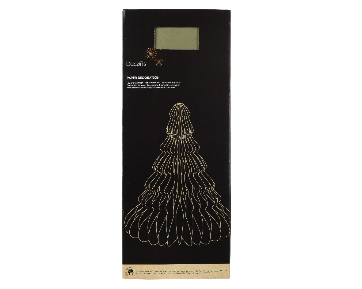 Papierowa choinka stojąca 60 cm zielona XXL