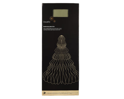 Papierowa choinka stojąca 60 cm zielona XXL