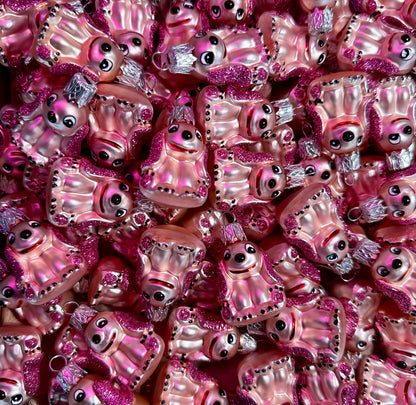 Stitch różowy mini bombka szklana