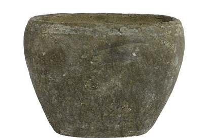 Donica ceramiczna Arjan L – szara, 20 cm