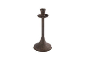 Świecznik metalowy S – rdzawy, 24,5 cm