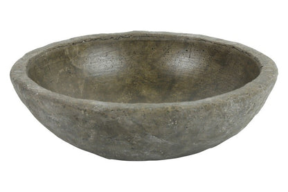 Dekoracyjna misa z efektem kamienia – M brązowa 25 cm