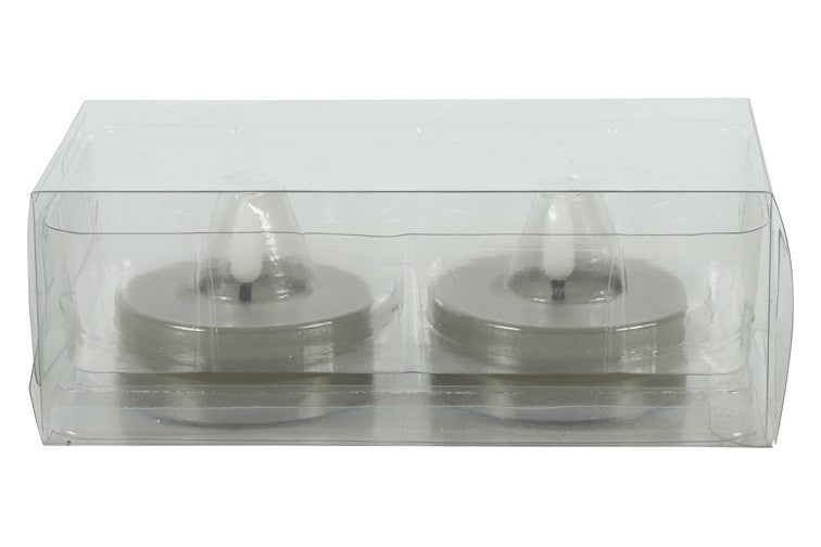 Zestaw świeczek LED tealight beżowy Lyonie 2 szt. Ø6,7 cm