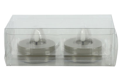 Zestaw świeczek LED tealight beżowy Lyonie 2 szt. Ø6,7 cm