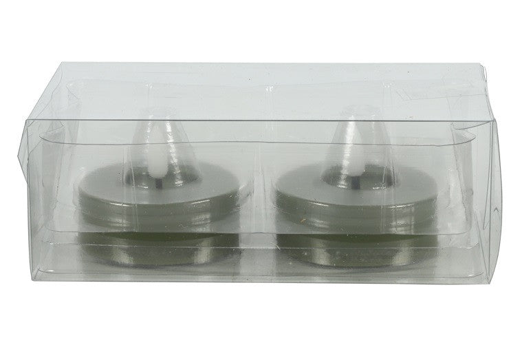 Zestaw świeczek LED tealight zielony Lyonie 2 szt. Ø6,7 cm