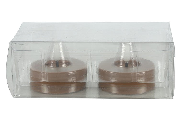 Zestaw świeczek LED tealight bursztynowy Lyonie 2 szt. Ø6,7 cm