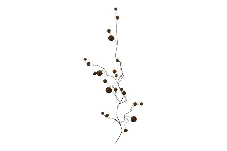 Gałązka dekoracyjna rdzawa 80 cm