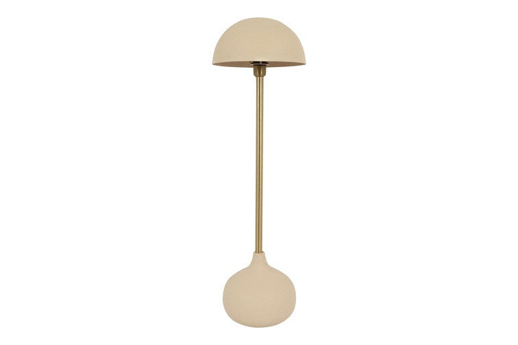 Lampa podłogowa metalowa kremowa 104 cm