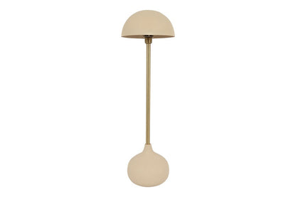 Lampa podłogowa metalowa kremowa 104 cm