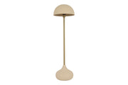 Lampa podłogowa metalowa kremowa 125 cm
