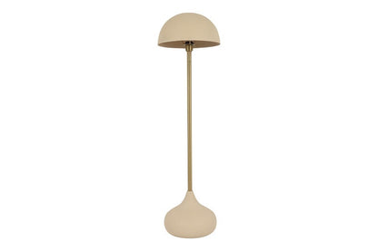 Lampa podłogowa metalowa kremowa 125 cm