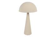 Lampa Stołowa kremowa "Grzyb" 56 cm metalowa