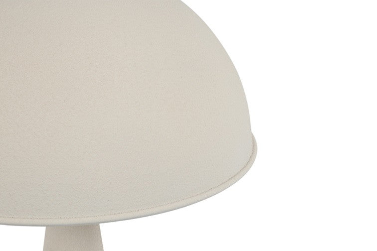 Lampa Stołowa "Grzyb" metalowa w kolorze kremowym