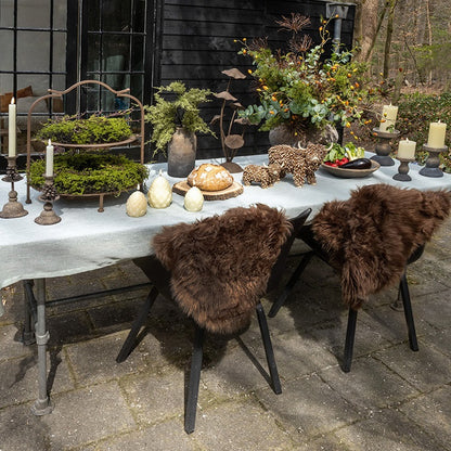 Świecznik Reuben S Szary