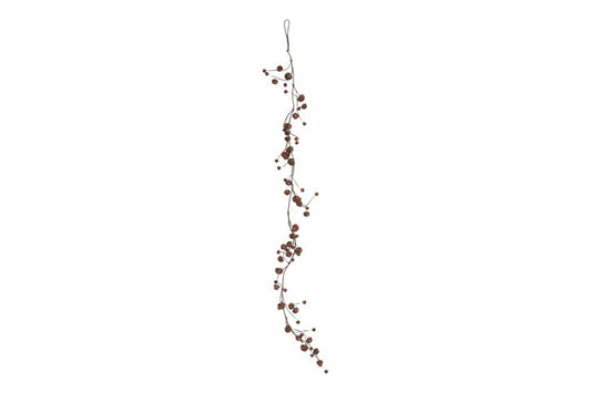 Girlanda z dzwoneczkami – brązowa, 150 cm