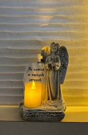 Aniołek ze świecą LED