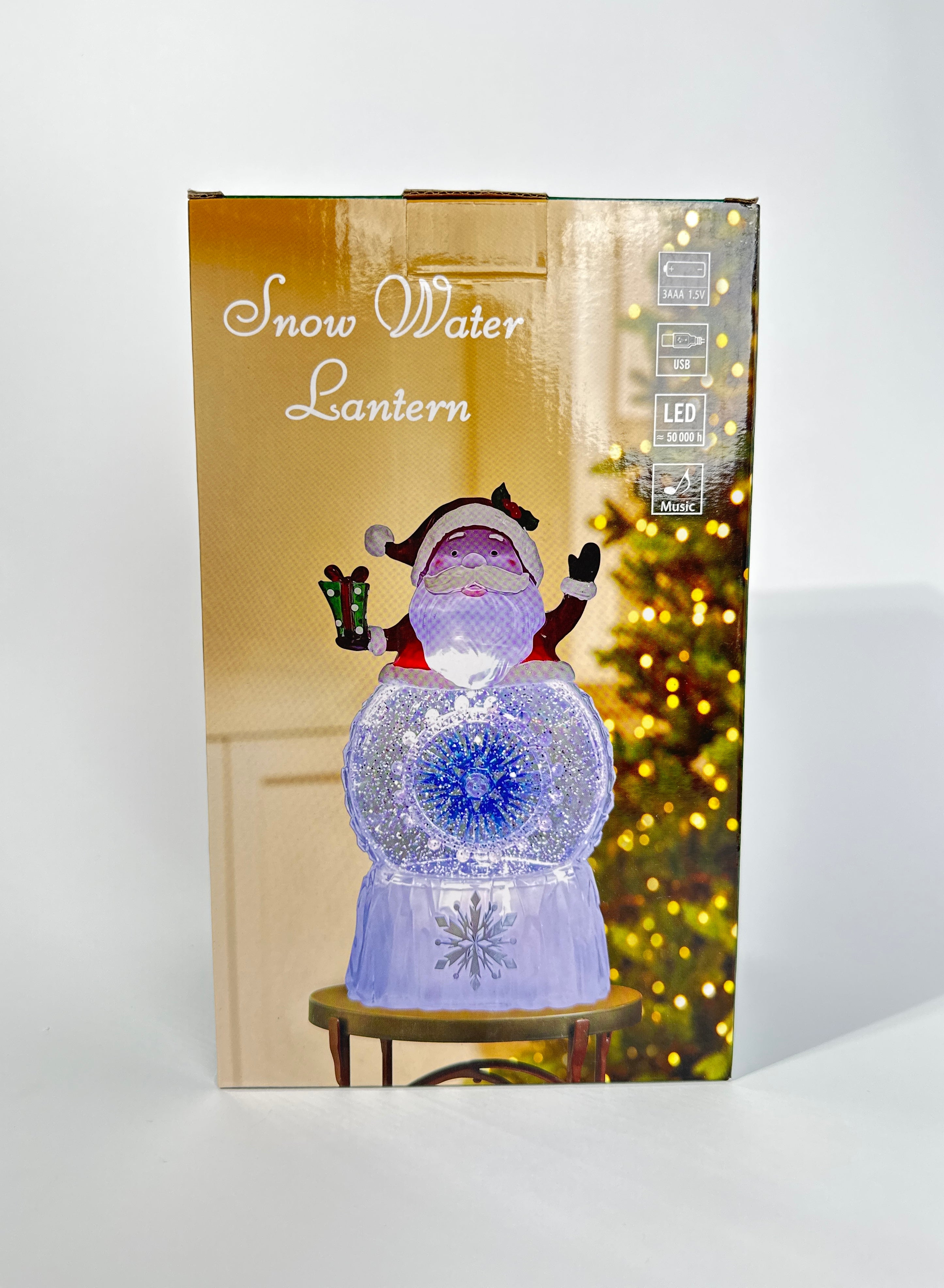 Pozytywka LED Mikołaj z Karuzelą