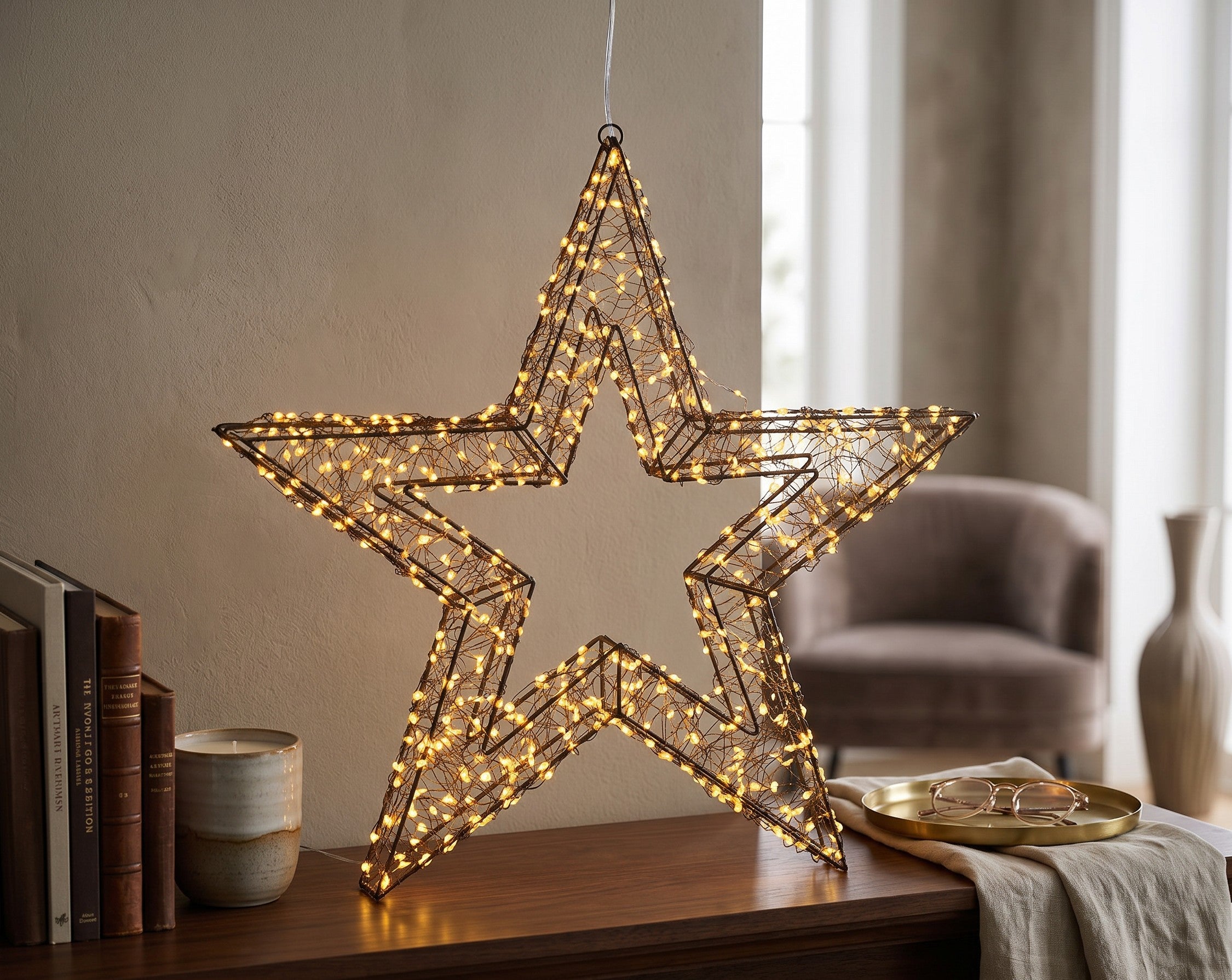 Gwiazda LED 58 cm (stojąca lub wisząca)