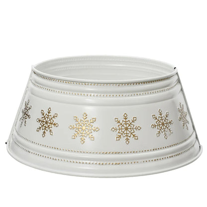 Osłona na stojak choinki „Biało-Złota” – 57 cm