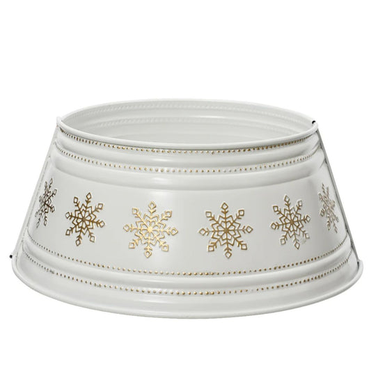 Osłona na stojak choinki „Biało-Złota” – 57 cm