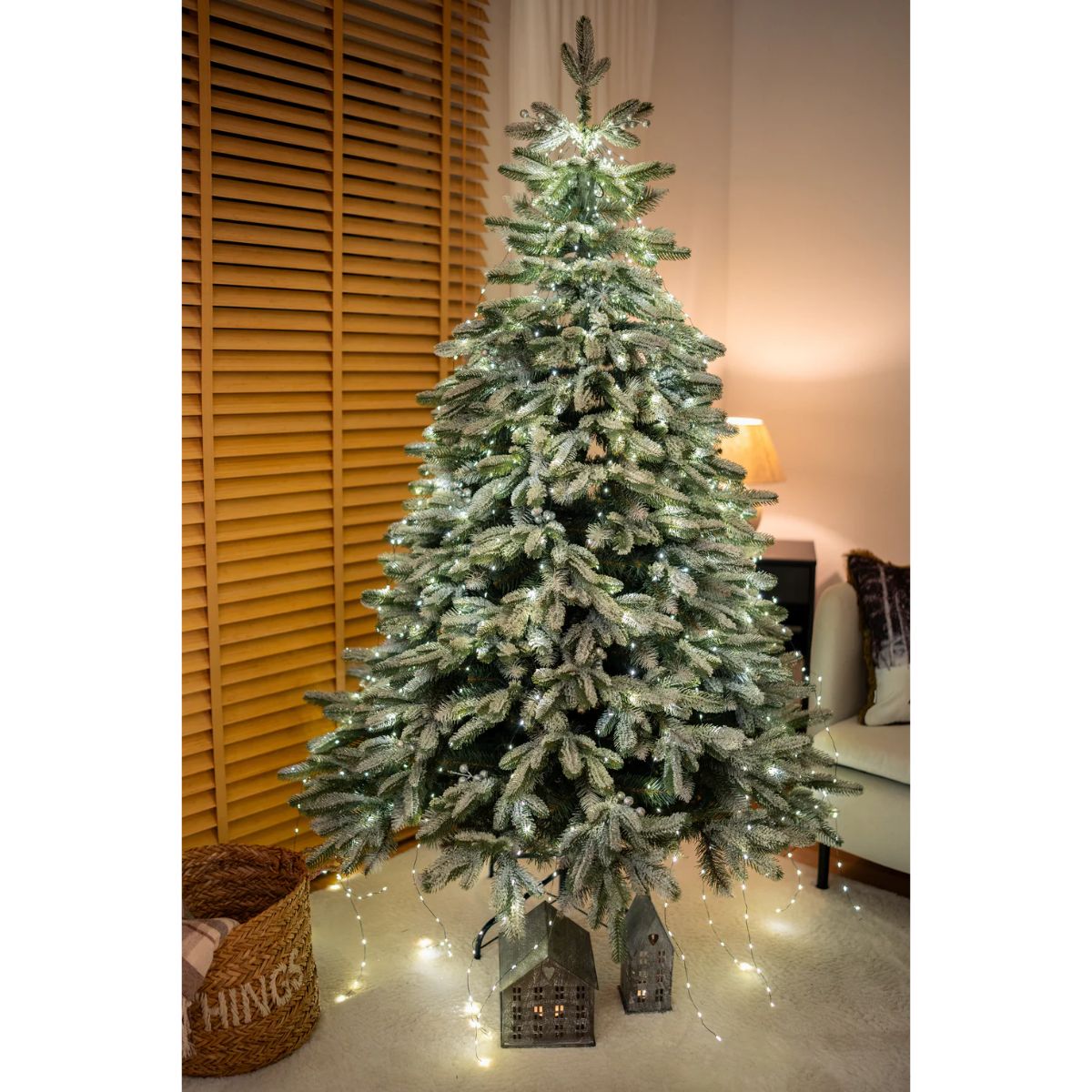 Choinka PE+PVC ośnieżona 180/220/250 cm