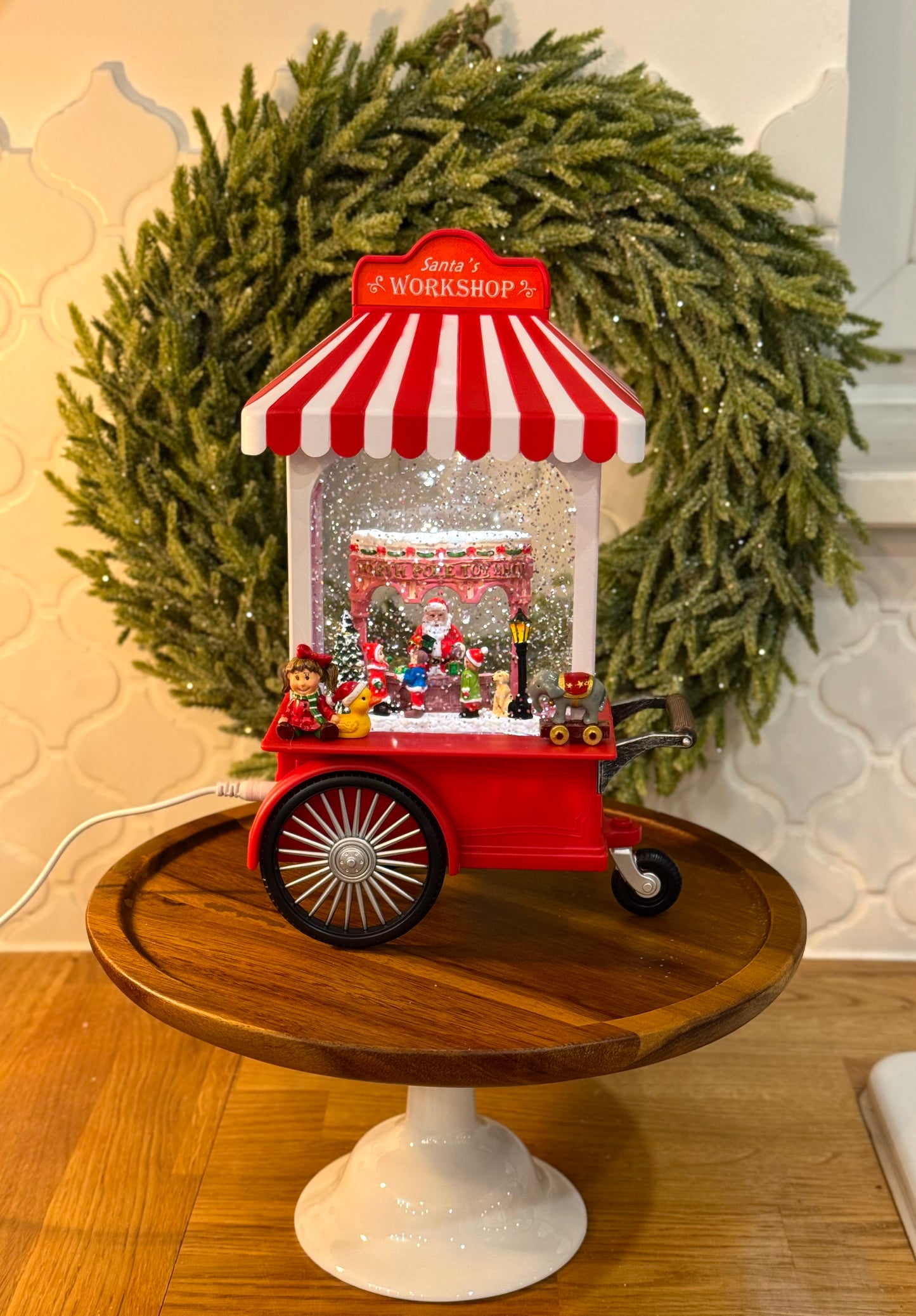 Pozytywka LED cukierkowy wózek