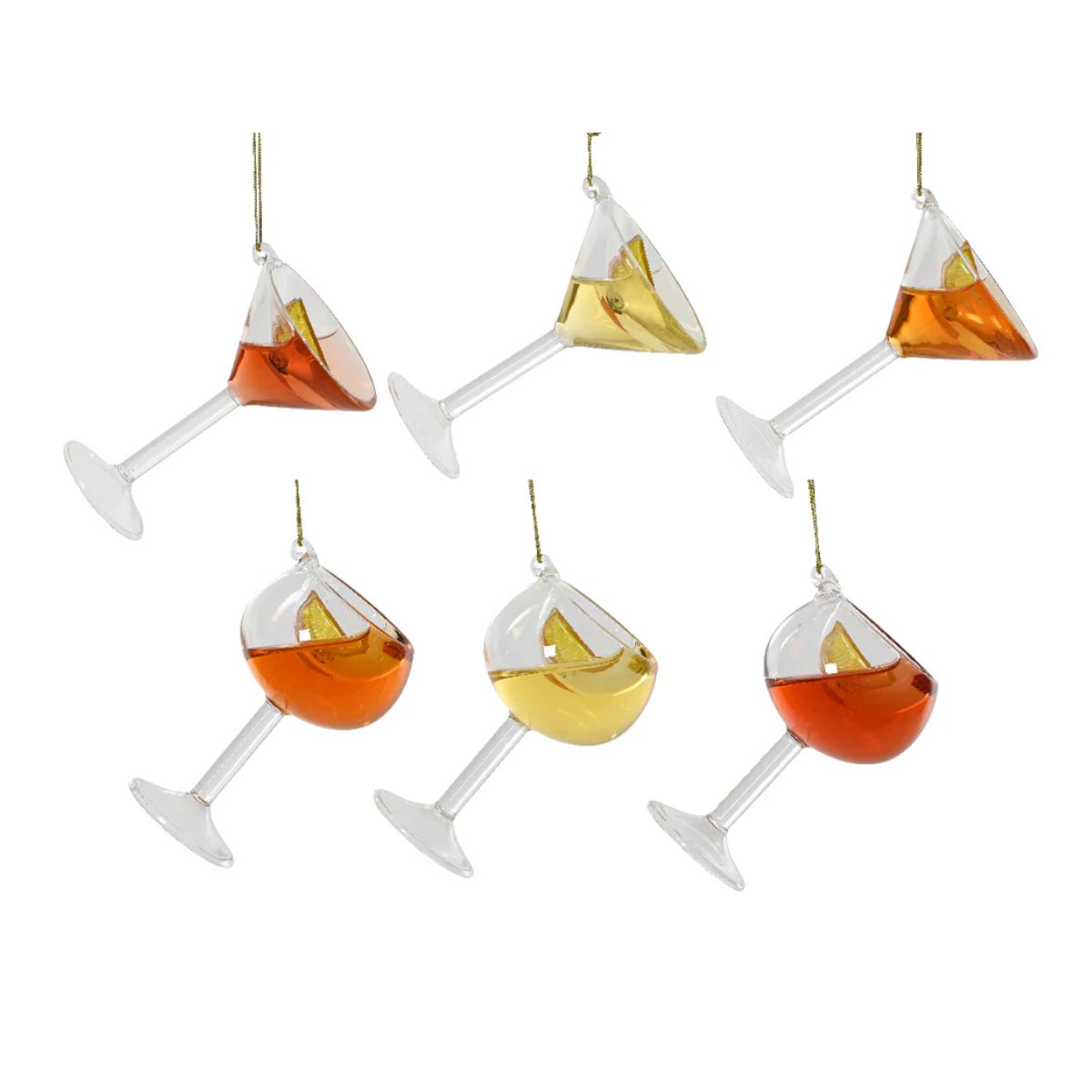 Zawieszka w kształcie koktajlu – z płynem w środku, 6 wzorów (1 szt.)