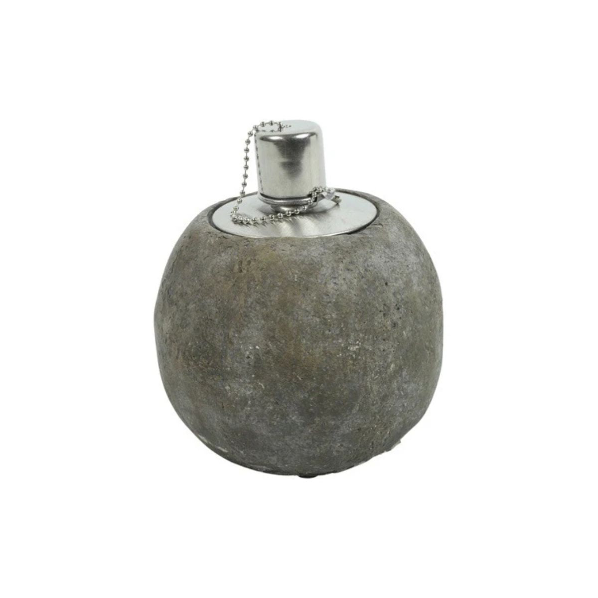 Betonowa lampa olejowa S – brązowa, 12 cm