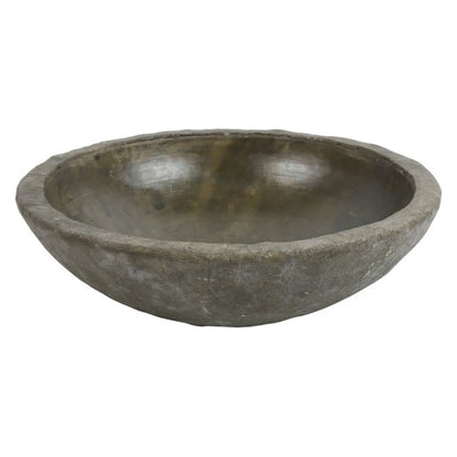 Dekoracyjna misa z efektem kamienia – L brązowa 30 cm
