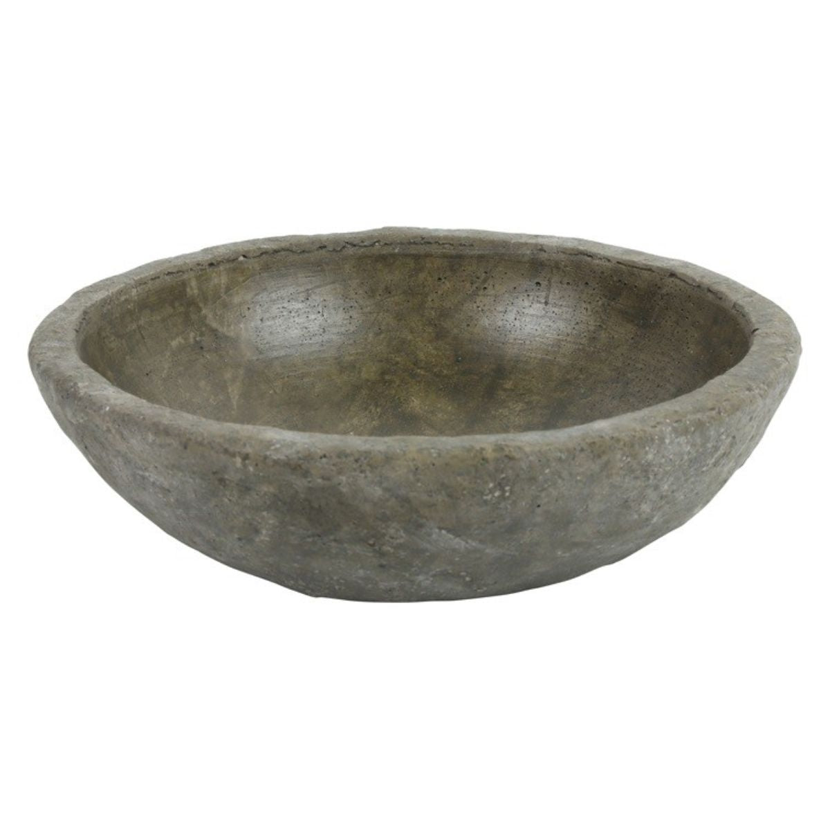 Dekoracyjna misa z efektem kamienia – M brązowa 25 cm
