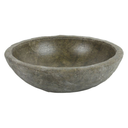 Dekoracyjna misa z efektem kamienia – M brązowa 25 cm