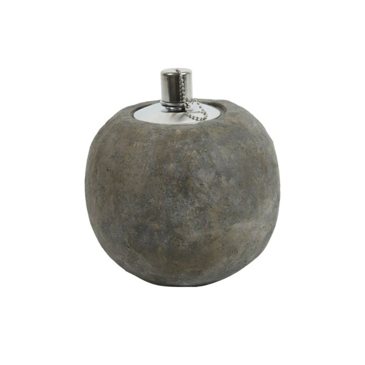 Betonowa lampa olejowa L – brązowa, 18 cm