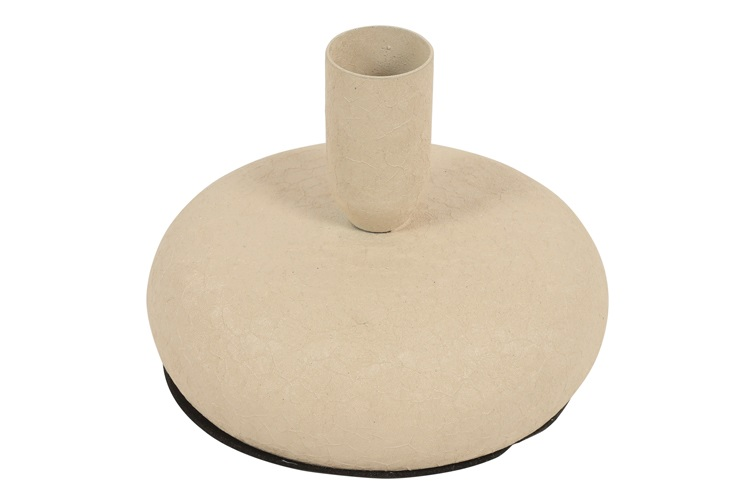 Świecznik w kształcie dysku - metalowy 13 cm