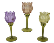 Świecznik na tealight - tulipan 19 cm