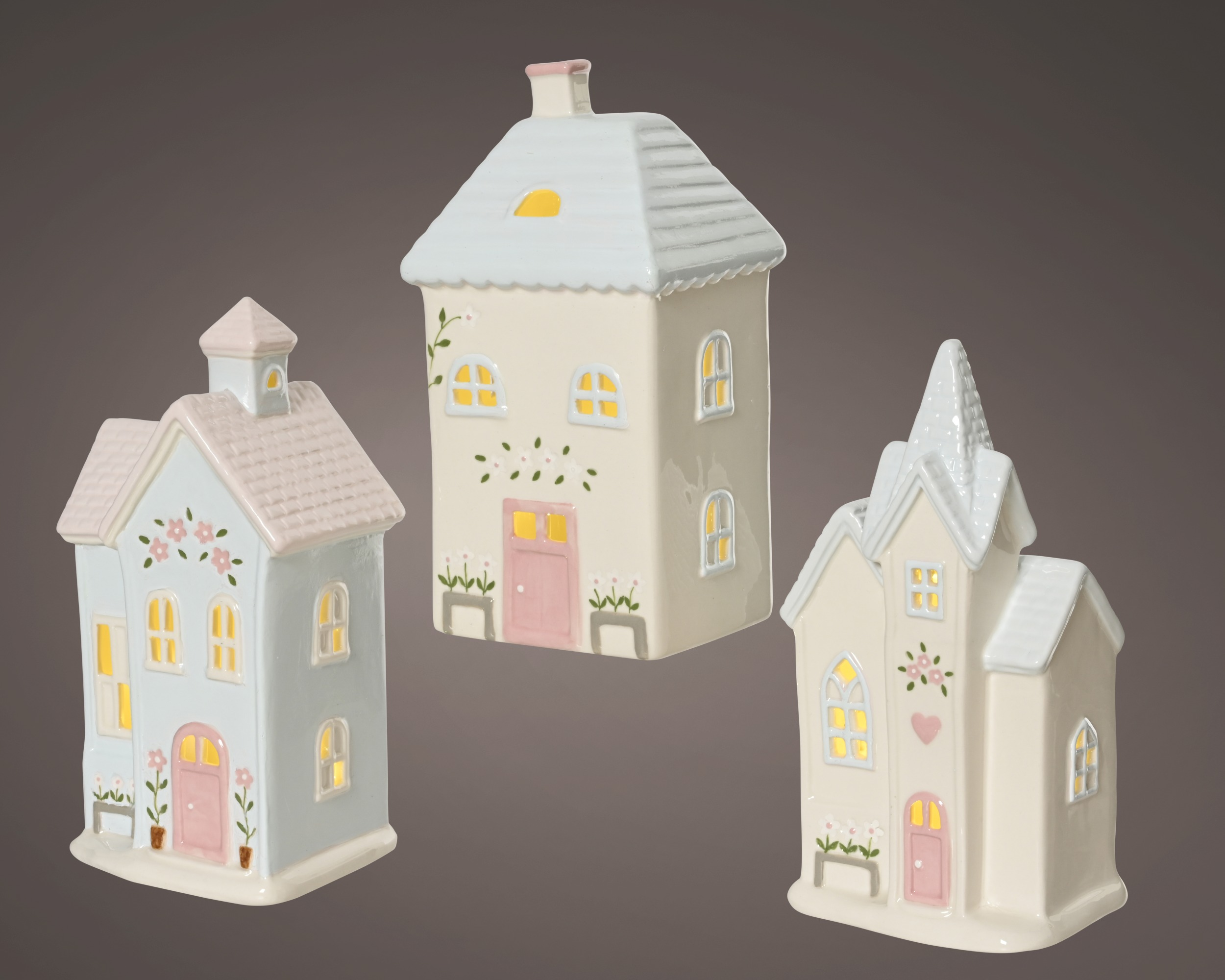 Porcelanowy domek LED