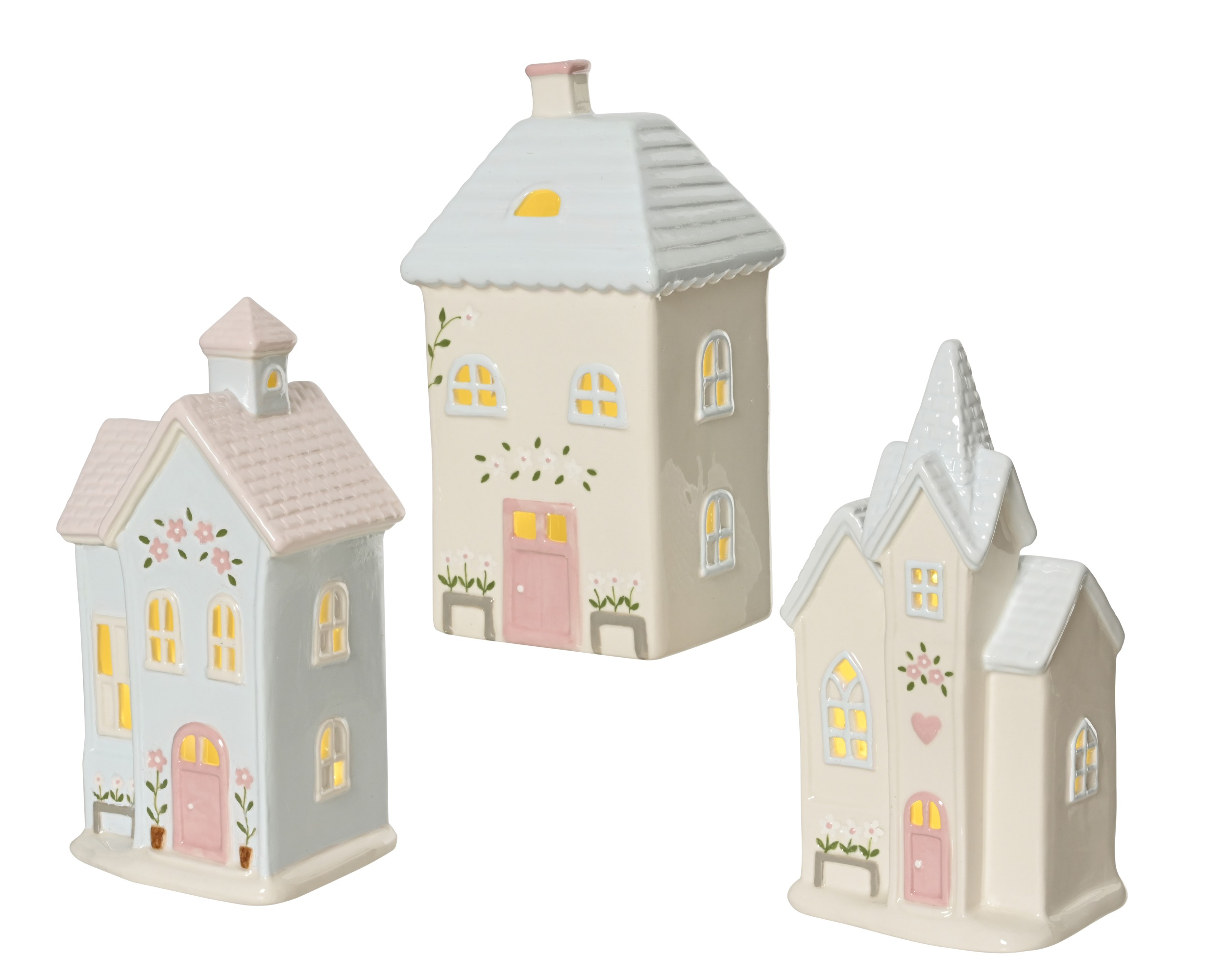 Porcelanowy domek LED