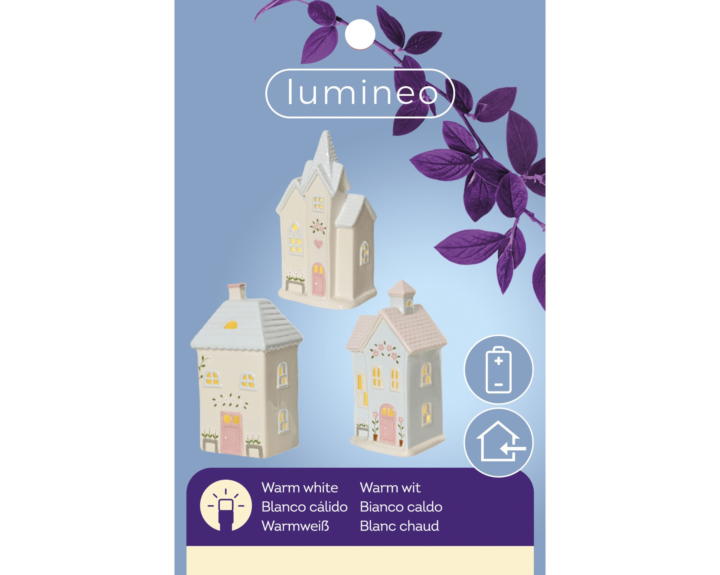 Porcelanowy domek LED