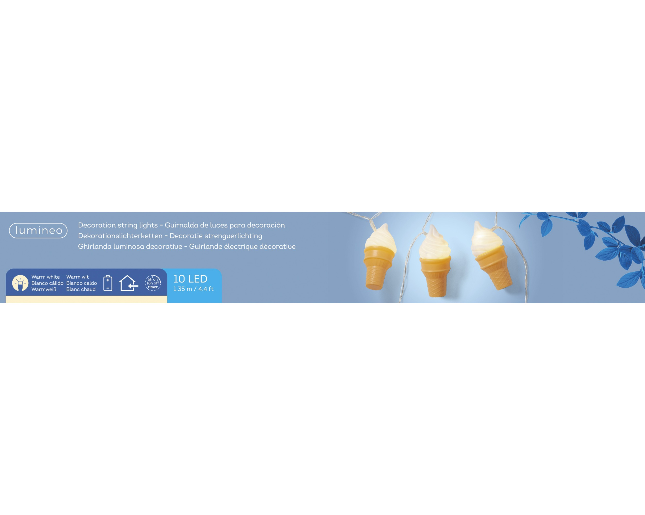 Lampki LED na baterie – lody