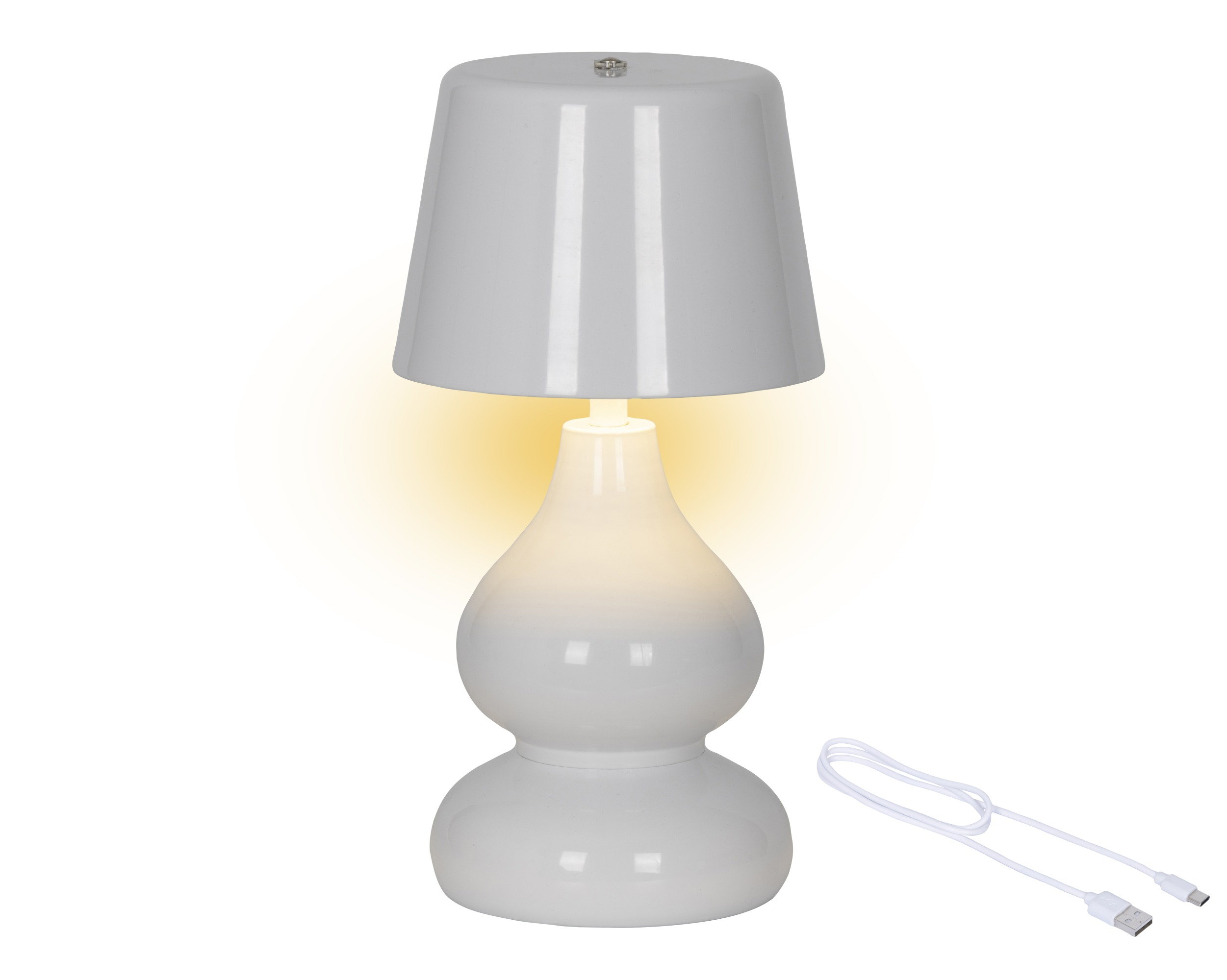 Lampka LED metalowa – biała