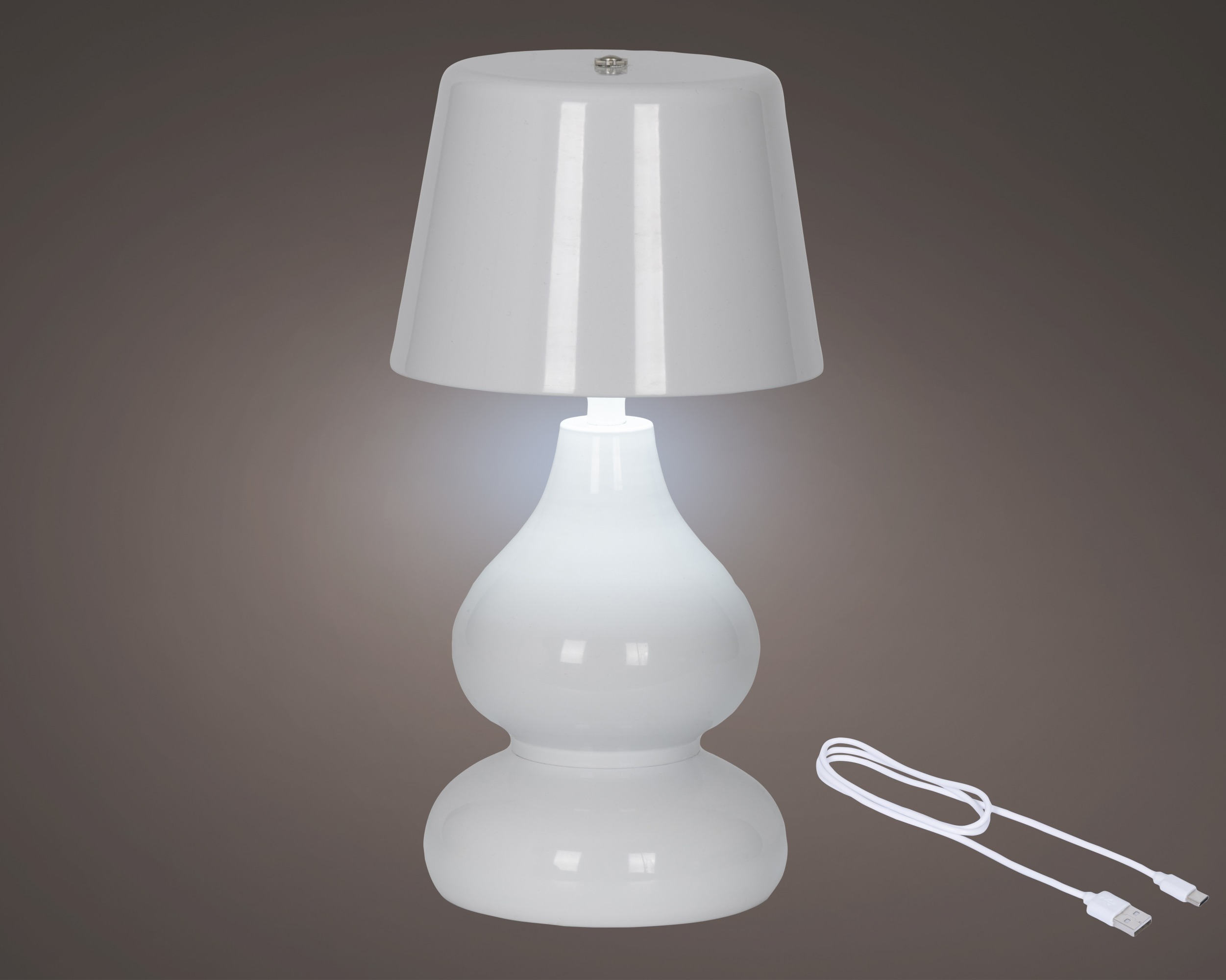 Lampka LED metalowa – biała