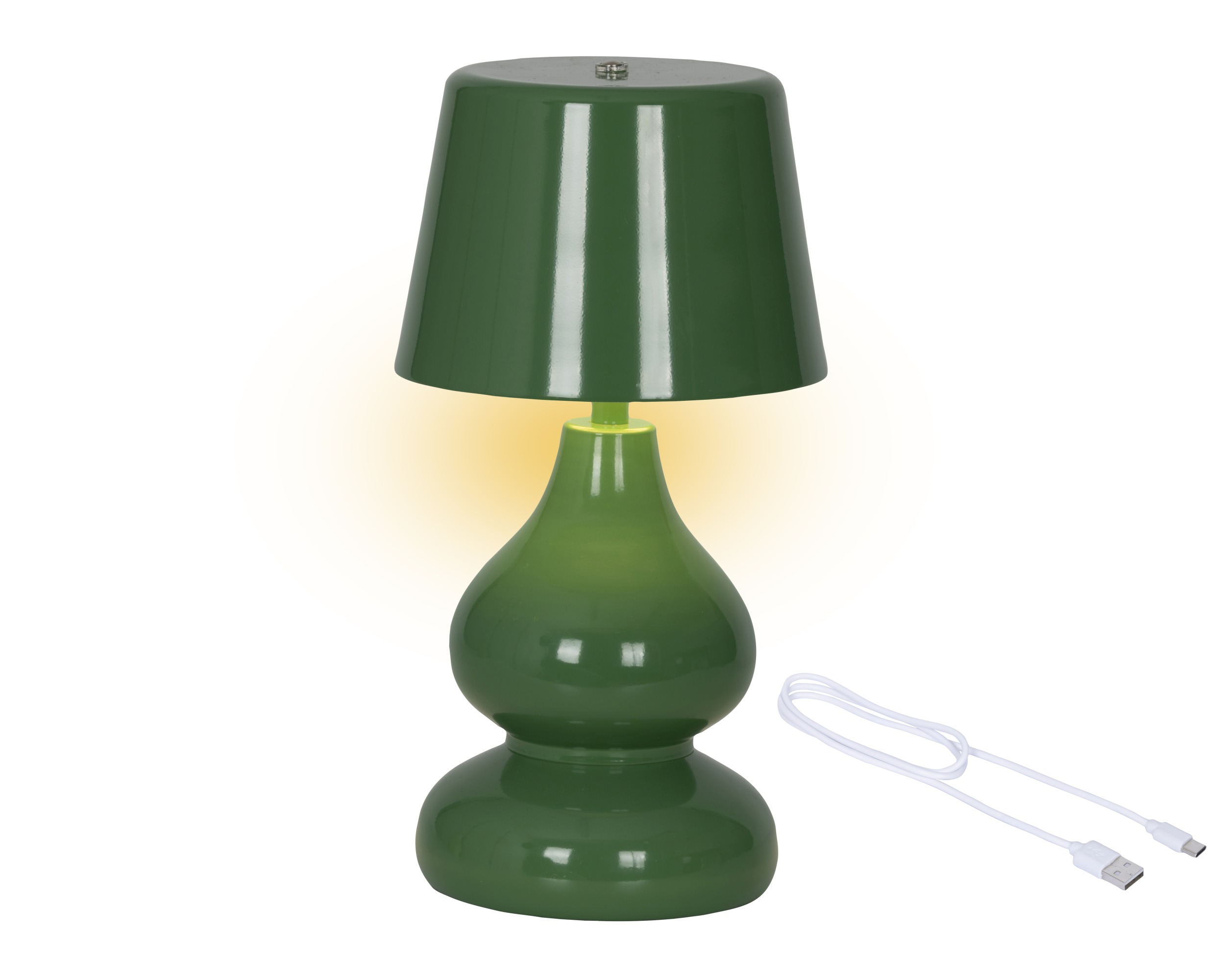 Lampka LED metalowa – zielona